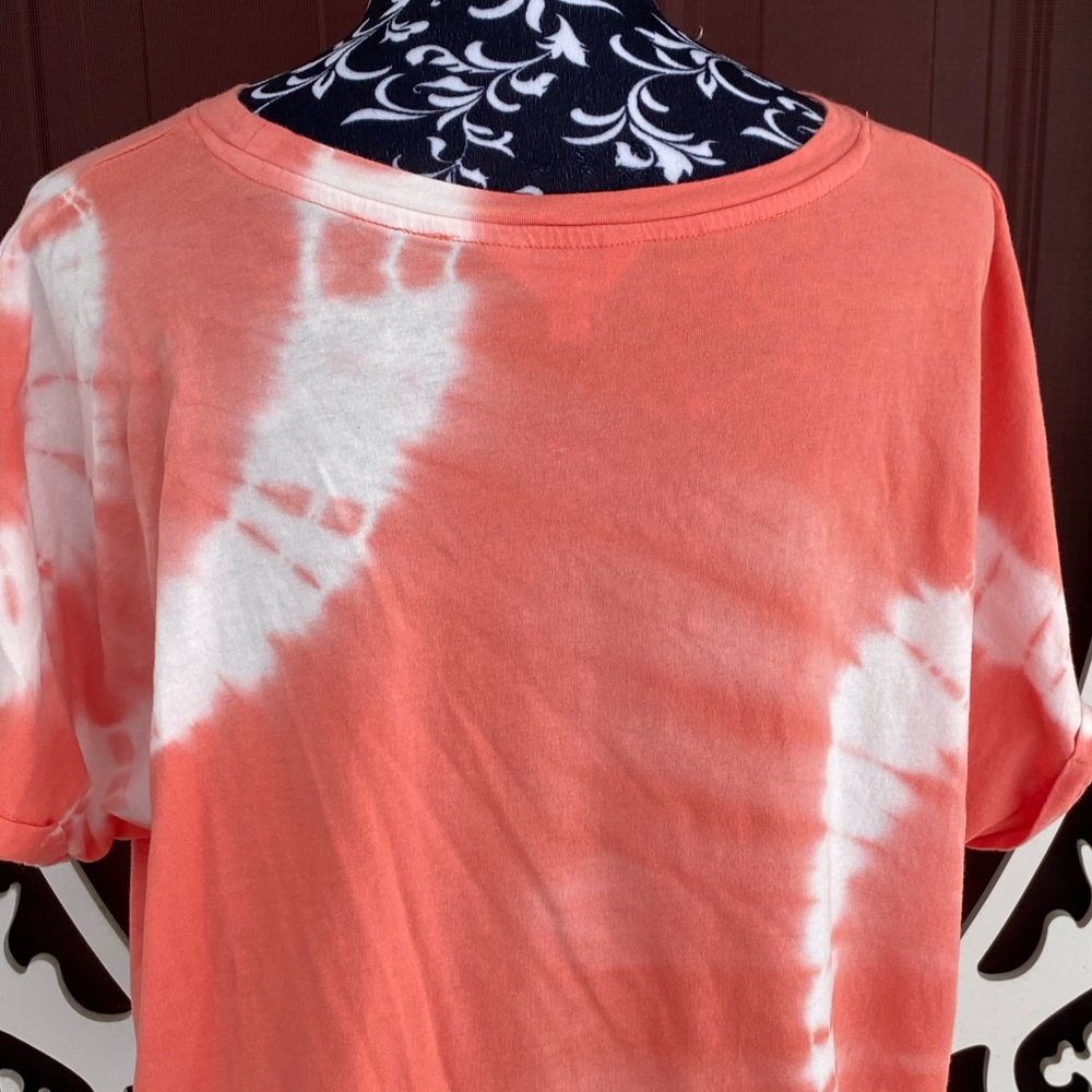 Time And Tru Women's Tie Dye Cotton T-Shirt With Dolman Sleeves Size XXXL (22) - Picture 5 of 12